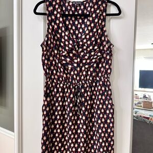 Women's Navy Patterned Dress